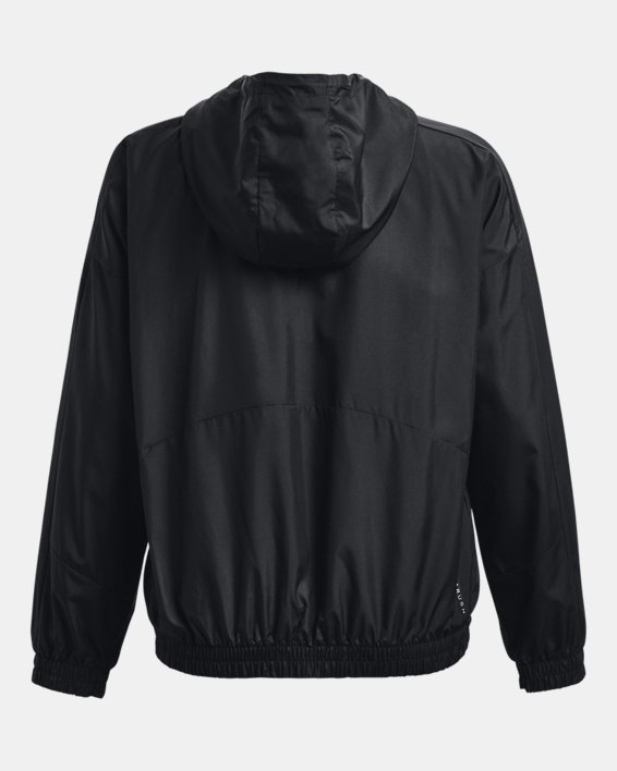 Women's UA RUSH™ Woven Full-Zip Jacket, Black, pdpMainDesktop image number 6